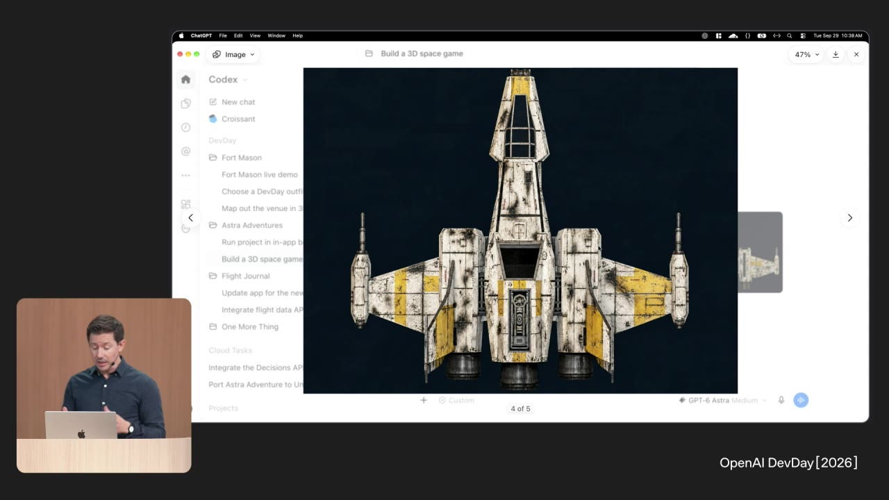Photo from OpenAI DevDay keynote's update