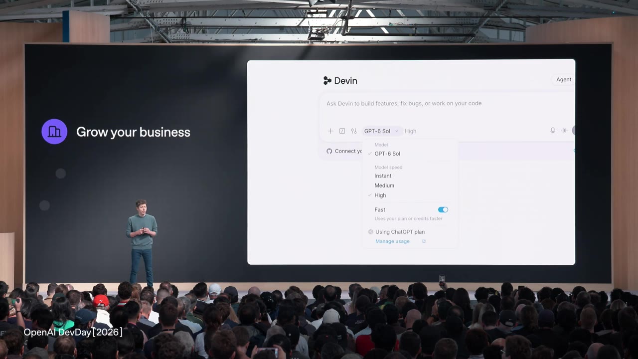 Photo from OpenAI DevDay keynote's update