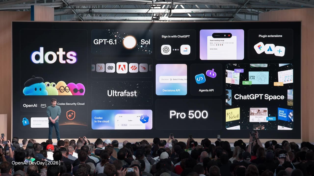 Photo from OpenAI DevDay keynote's update