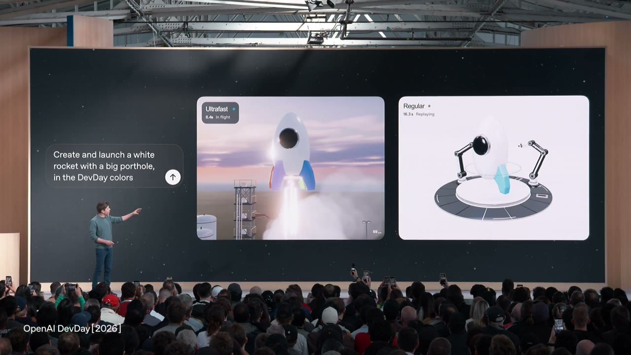 Photo from OpenAI DevDay keynote's update