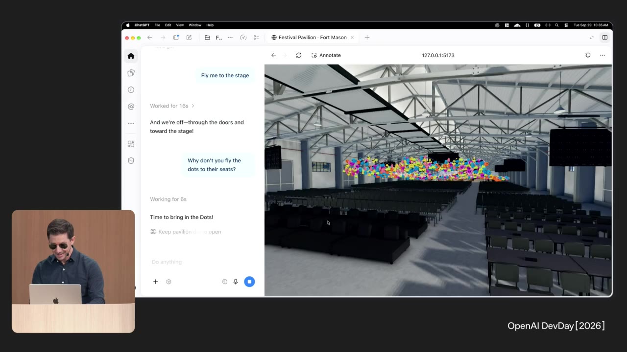Photo from OpenAI DevDay keynote's update