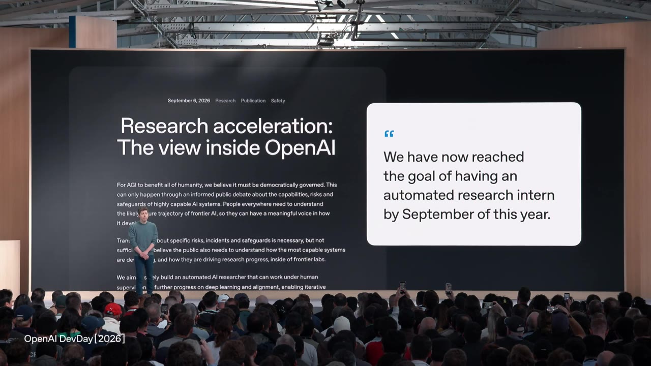 Photo from OpenAI DevDay keynote's update